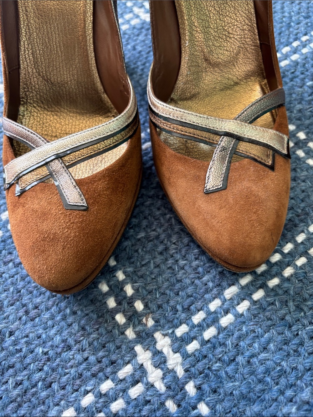 Prada Brown Suede High Heel Pumps sz 39 - Picture 3 of 6